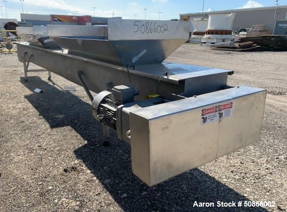 Used Screw Conveyor, Stainless Steel.