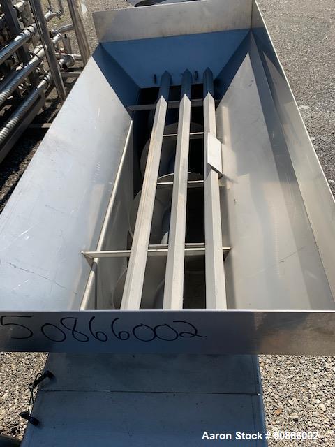 Used- Screw Conveyor, Stainless Steel.