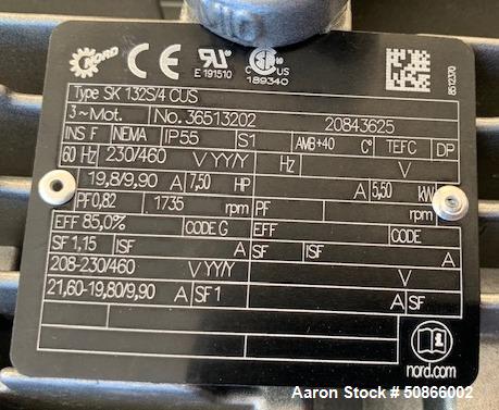 Used Screw Conveyor, Stainless Steel.