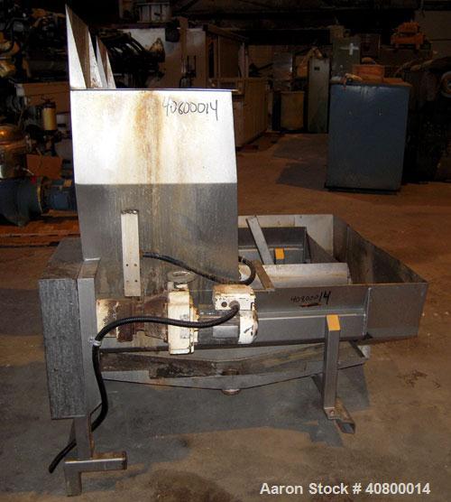 Used Vanmark Potato Feeder Consisting of (2) feeders, each equipped with (2) approximate 3 1/2" diameter x 42" long side-by-side 316 stainless steel screws. Top feed with hopper, end bottom outlet. D...