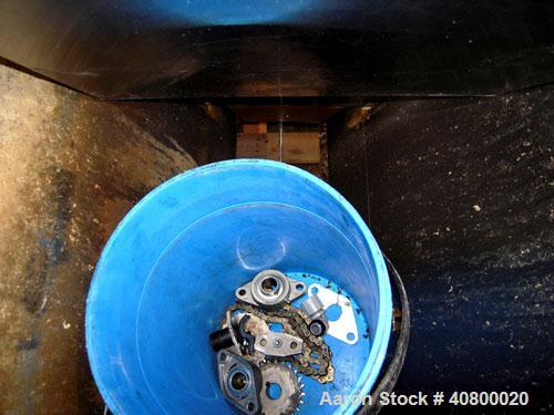 Used Vanmark Potato Feeder. (2) Approximate 3 1/2" diameter x 42" long side-by-side 316 stainless steel screws. Top feed with hopper, end bottom outlet. Driven by a 1 hp, 3/60/330/575 volt, 1700 rpm ...