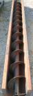 Used Screw conveyor section, carbon steel, consisting of (1) 9