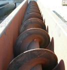 Used Screw conveyor section, carbon steel, consisting of (1) 9