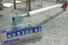 Used Hutchinson Wil-Rich Manufacturing Screw Conveyor, carbon steel. Approximately 3 1/2