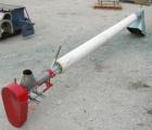 Used Hutchinson Wil-Rich Manufacturing Screw Conveyor, carbon steel. Approximately 3 1/2
