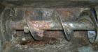 Used Hutchinson Wil-Rich Manufacturing Screw Conveyor, carbon steel. Approximately 3 1/2