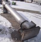 Used Hydrolift Vertical Screw Conveyor, 304 stainless steel. 16
