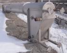 Used Hydrolift Vertical Screw Conveyor, 304 stainless steel. 16