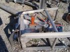Used Incline screw conveyor, 304 stainless steel. 6