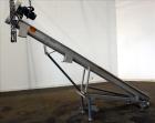 Used Incline Screw Conveyor, 304 Stainless Steel. 6