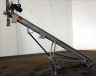 Used- Incline Screw Conveyor, 304 Stainless Steel. 6