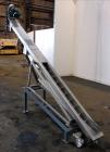 Used Incline Screw Conveyor, 304 Stainless Steel. 6