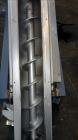 Used Incline Screw Conveyor, 304 Stainless Steel. 6