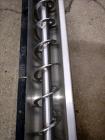 Used Screw Conveyor/Continuous Mixer, 304 Stainless Steel, Horizontal.