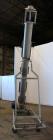Used Incline Screw Conveyor, 304 Stainless Steel.