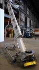 Used Incline Screw Conveyor, 304 Stainless Steel.