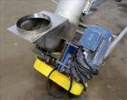 Used Incline Screw Conveyor, 304 Stainless Steel.