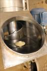Used Incline Screw Conveyor, 304 Stainless Steel.