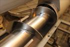 Used Incline Screw Conveyor, 304 Stainless Steel.