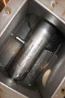 Used Incline Screw Conveyor, 304 Stainless Steel.