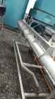 Used Incline Screw Conveyor, 304 Stainless Steel.
