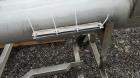 Used Incline Screw Conveyor, 304 Stainless Steel.
