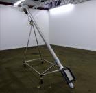 Used Incline Screw Conveyor, Carbon Steel.
