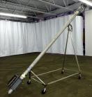Used Incline Screw Conveyor, Carbon Steel.