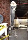 Used Inline Screw Conveyor, Stainless Steel. Approximate 10