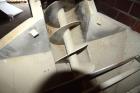 Used Inline Screw Conveyor, Stainless Steel. Approximate 10