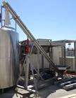Used S. Howes Inclined Screw Conveyor, Model 4SC16, Stainless Steel.