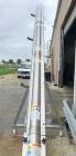 Used S. Howes Inclined Screw Conveyor, Model 4SC16, Stainless Steel.