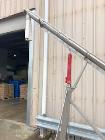 Used S. Howes Inclined Screw Conveyor, Model 4SC16, Stainless Steel.
