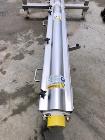 Used S. Howes Inclined Screw Conveyor, Model 4SC16, Stainless Steel.