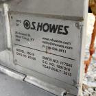 Used S. Howes Inclined Screw Conveyor, Model 4SC16, Stainless Steel.