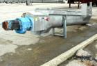USED: Incline screw conveyor, 304 stainless steel. 14
