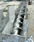 USED: Incline screw conveyor, 304 stainless steel. 14