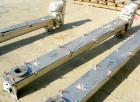 USED: Screw conveyor, 304 stainless steel, horizontal. 6