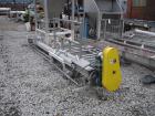 USED: Inclined screw conveyor, stainless steel. 6