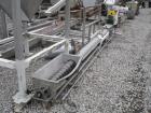 USED: Inclined screw conveyor, stainless steel. 6