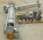 Unused-USED:Dalex screw conveyor, 304 stainless steel, 2 section horizontal with a vertical riser.  Horizontal section 9