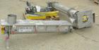 Unused-USED:Dalex screw conveyor, 304 stainless steel, 2 section horizontal with a vertical riser.  Horizontal section 9