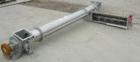 Unused-USED: Screw Conveyor, 304 stainless steel, 2 section horizontal with a vertical riser.  Horizontal section 9