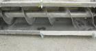 Unused-USED: Screw Conveyor, 304 stainless steel, 2 section horizontal with a vertical riser.  Horizontal section 9