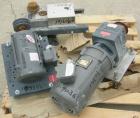Unused-USED: Screw Conveyor, 304 stainless steel, 2 section horizontal with a vertical riser.  Horizontal section 9