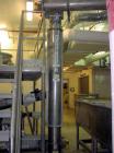 Unused-USED: Screw Conveyor, 304 stainless steel, 2 section horizontal with a vertical riser.  Horizontal section 9