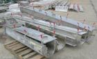USED: Screw conveyor, 304 stainless steel, horizontal. 9