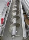USED: Screw conveyor, 304 stainless steel, horizontal. 9