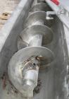 USED: Screw conveyor, 304 stainless steel, horizontal. 9