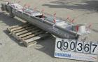 USED: Screw conveyor, 304 stainless steel, horizontal. 9